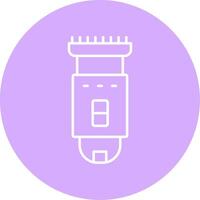 Shaving Machine Line Multicircle Icon vector