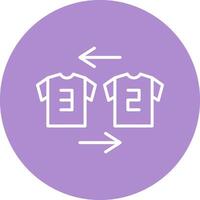 Substitution Line Multicircle Icon vector