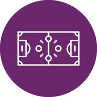 Football Strategy Line Multicircle Icon vector