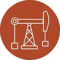 Fossil Fuel Line Multicircle Icon vector