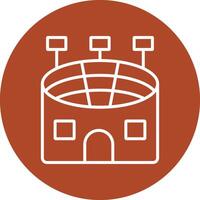 Stadium Line Multicircle Icon vector