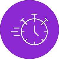 Stopwatch Line Multicircle Icon vector