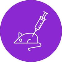 Animal Testing Line Multicircle Icon vector