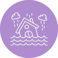 Flood Line Multicircle Icon vector