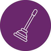 Plunger Line Multicircle Icon vector