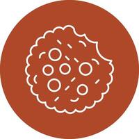 Cookie Line Multicircle Icon vector