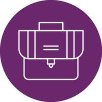 Suitcase Line Multicircle Icon vector