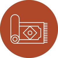 Carpet Line Multicircle Icon vector