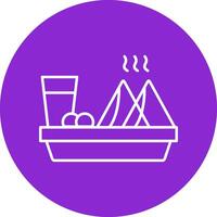 Sehri Line Multicircle Icon vector