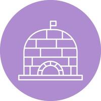 Igloo Line Multicircle Icon vector