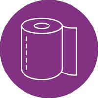 Toilet Roll Line Multicircle Icon vector