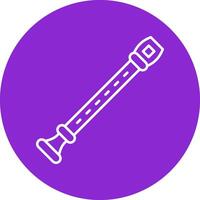 Flute Line Multicircle Icon vector