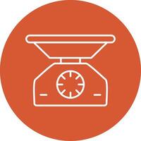 Weight Scale Line Multicircle Icon vector