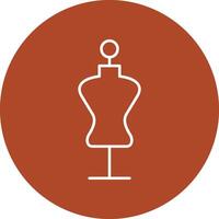 Mannequin Line Multicircle Icon vector