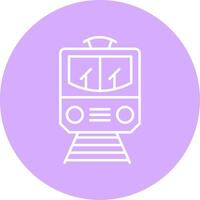 Train Line Multicircle Icon vector