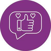 Favourite Line Multicircle Icon vector
