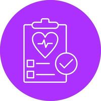 Health Check Line Multicircle Icon vector