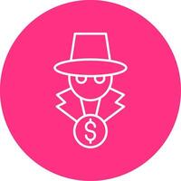 Fraud Line Multicircle Icon vector