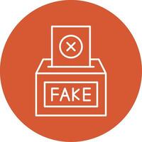Fake Line Multicircle Icon vector