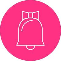 Wedding Bell Line Multicircle Icon vector