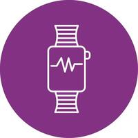 Fitness Watch Line Multicircle Icon vector