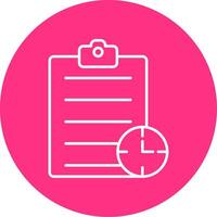 Waiting List Line Multicircle Icon vector