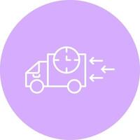 Fast Delivery Line Multicircle Icon vector