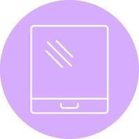 Tablet Line Multicircle Icon vector