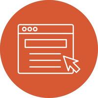 Web Portal Line Multicircle Icon vector