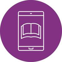 Education App Line Multicircle Icon vector