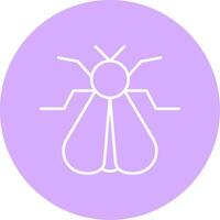 Moth Line Multicircle Icon vector