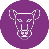 Llama Line Multicircle Icon vector