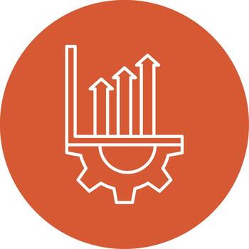 Setting Line Multicircle Icon vector