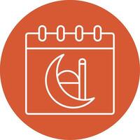 Calendar Line Multicircle Icon vector