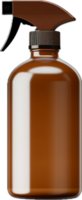 AI generated single brown spray bottle png