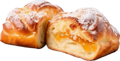 AI generated sweet bread with filling png