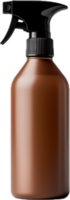 AI generated single brown spray bottle png