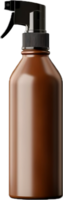 AI generated single brown spray bottle png