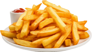 ai generato francese fritte patatine fritte png