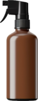 AI generated single brown spray bottle png