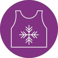 Tanktop Line Multicircle Icon vector