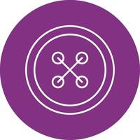 Cloth Button Line Multicircle Icon vector