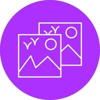 Images Line Multicircle Icon vector