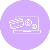 Paying Line Multicircle Icon vector