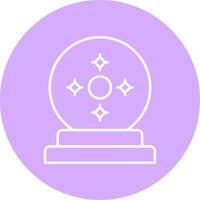 Fortune Teller Line Multicircle Icon vector