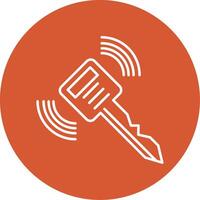 Smart Key Line Multicircle Icon vector