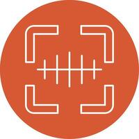 Barcode Scanner Line Multicircle Icon vector