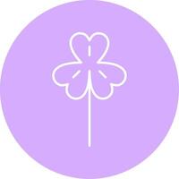 Clover Line Multicircle Icon vector