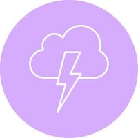 Lightning Line Multicircle Icon vector