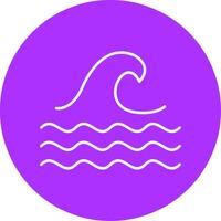 Wave Line Multicircle Icon vector